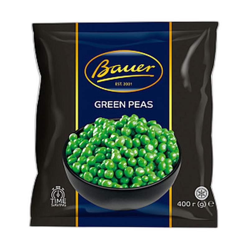 ОВОЩИ ЗАМОРОЖЕННЫЕ BAUER ЗЕЛЕНЫЙ ГОРОШЕК ВЕС