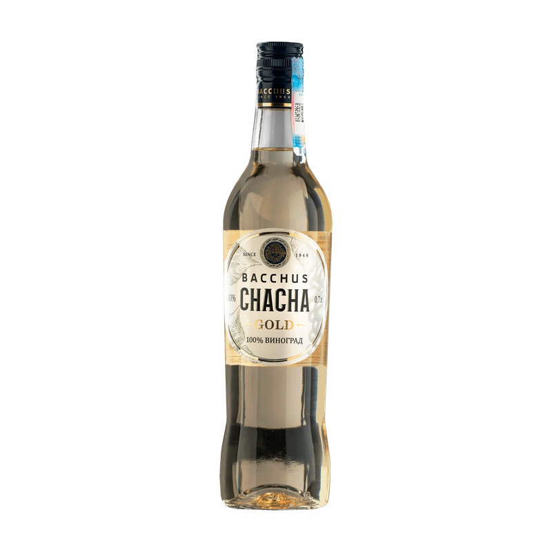 БРЕНДИ BACCHUS CHACHA GOLD 40% 0,7Л