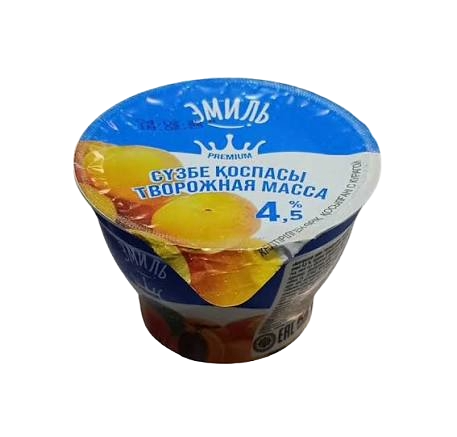 ТВОРОЖНАЯ МАССА ЭМИЛЬ КУРАГА 4,5% 180Г
