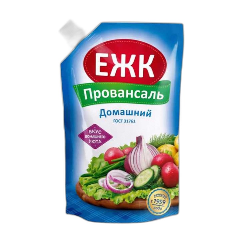 СОУС МАЙОНЕЗНЫЙ ЕЖК ДОМАШНИЙ ПРОВАНСАЛЬ 46%, 400МЛ Д/П