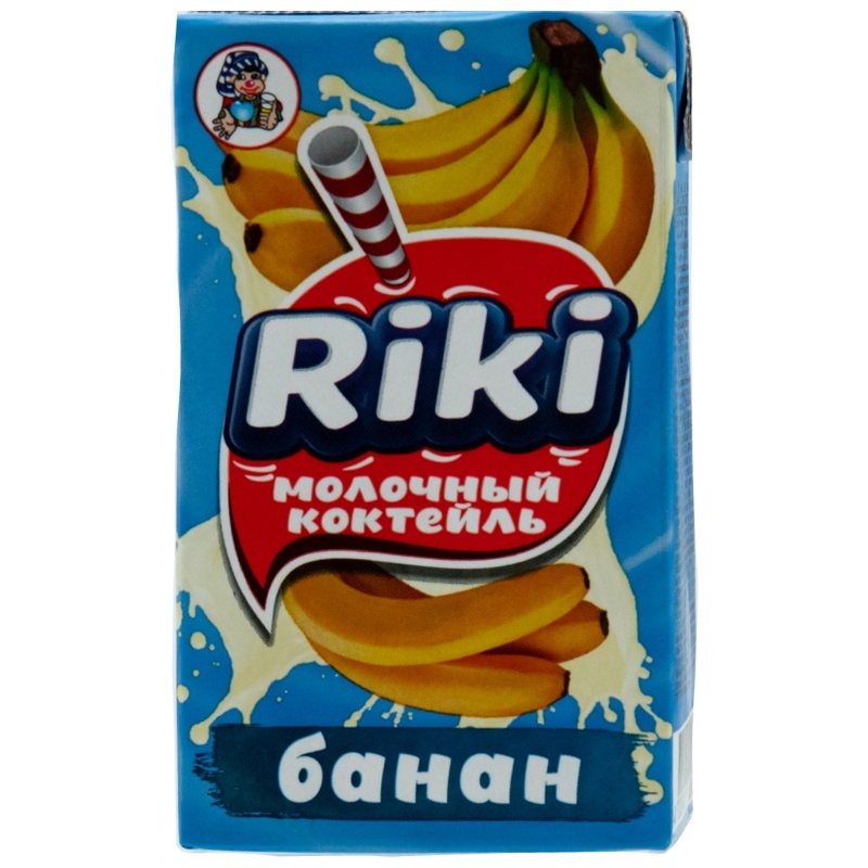 КОКТЕЙЛЬ МОЛОЧНЫЙ RIKI БАНАН 250Г Т/П