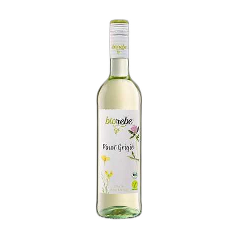 ВИНО BIOREBE PINOT GRIGIO VEGAN БЕЛОЕ СУХОЕ 13,5% 0,75Л ГЕРМАНИЯ