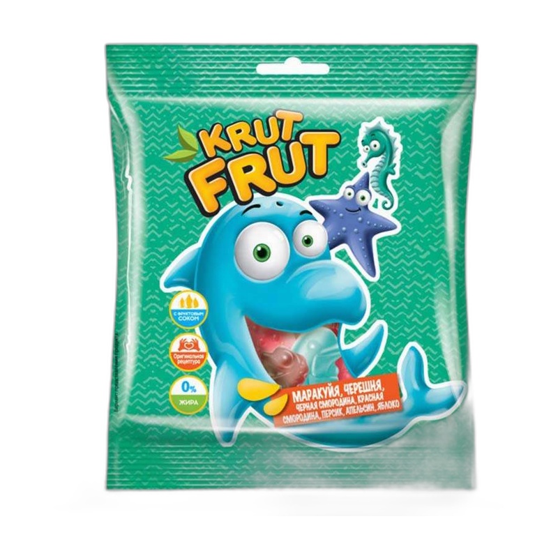МАРМЕЛАД ЖЕВАТЕЛЬНЫЙ KRUT FRUT МОРСКИЕ ЖИВОТНЫЕ 70Г