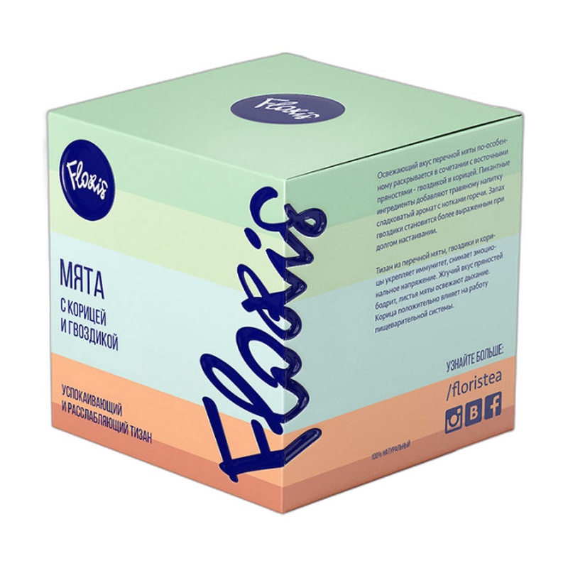 ЧАЙ-ТИЗАН FLORIS МЯТА КОРИЦА ГВОЗДИКА 50Г