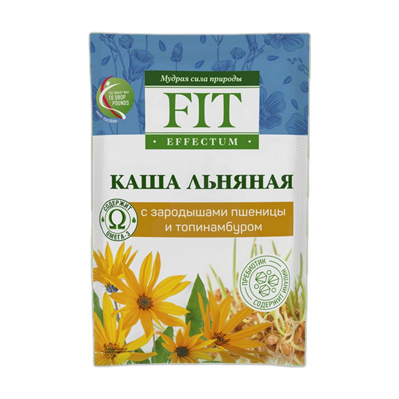 КАША ЛЬНЯНАЯ FITEFFECTUM ЗАРОДЫШИ ПШЕНИЦЫ ТОПИНАМБУР 25Г САШЕ