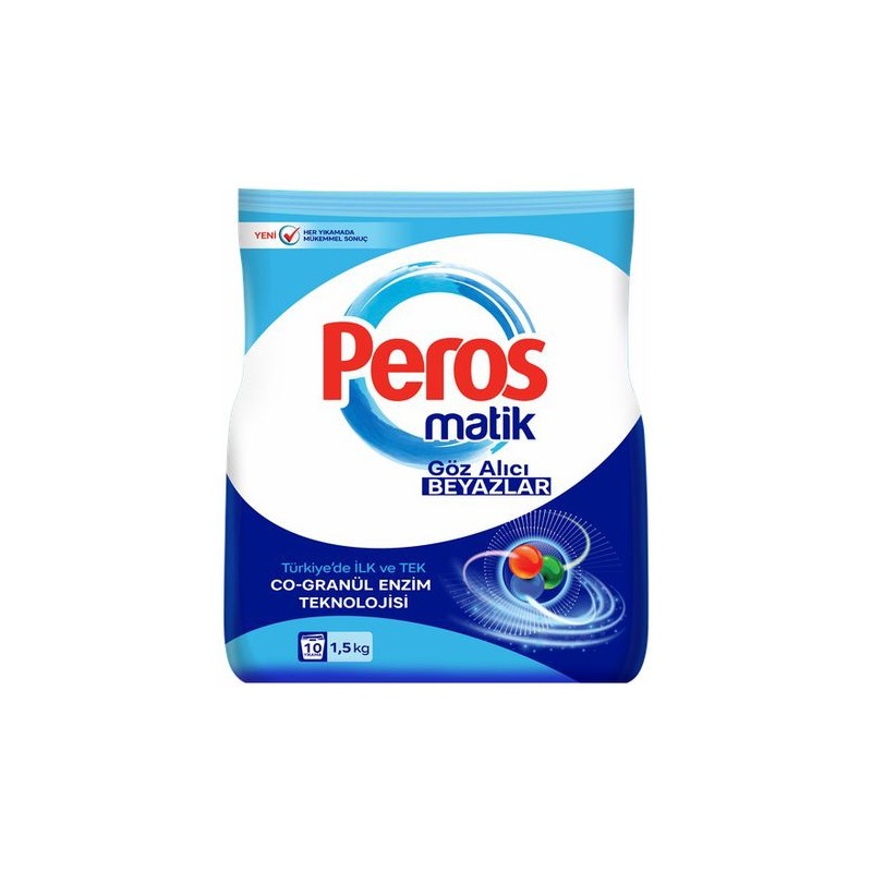 ПОРОШОК ДЛЯ СТИРКИ PEROS ДЛЯ БЕЛОГО БЕЛЬЯ 1,5КГ