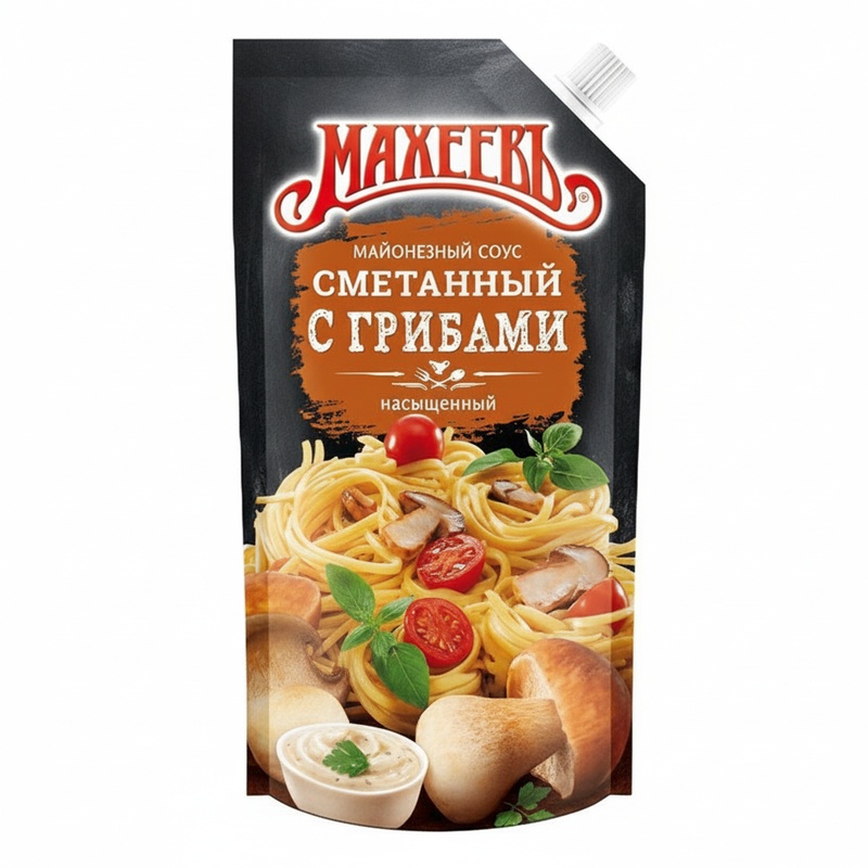 СОУС МАХЕЕВЪ СМЕТАННЫЙ С ГРИБАМИ 200Г Д/П