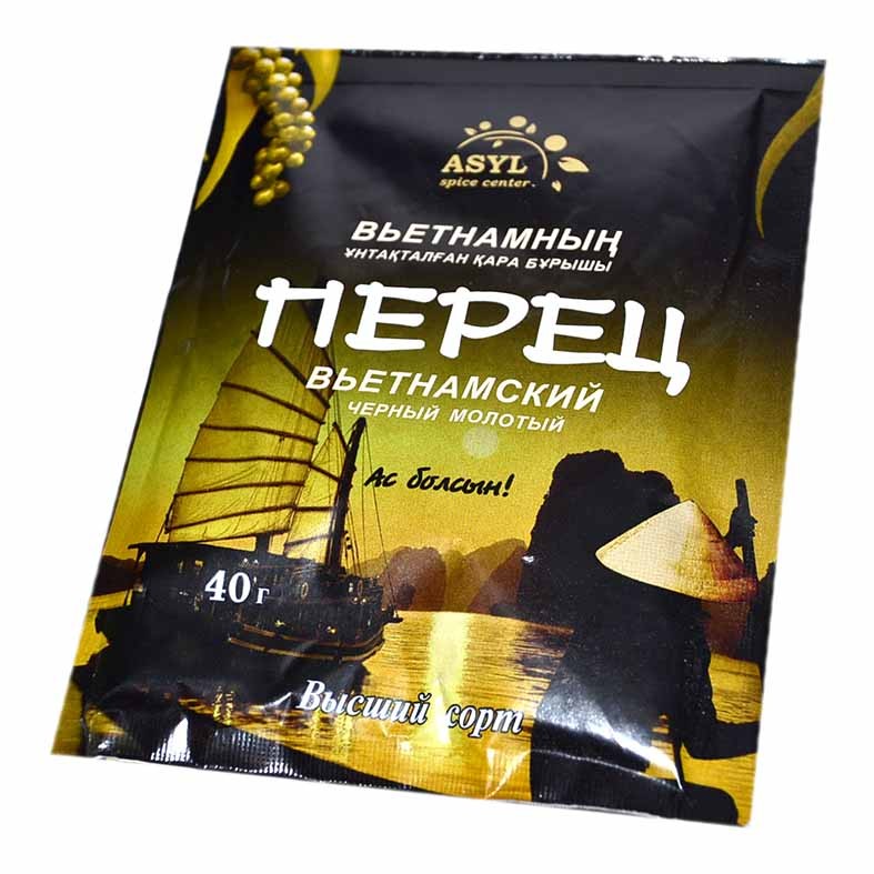 ПЕРЕЦ ЧЕРНЫЙ ASYL МОЛОТЫЙ ВЬЕТНАМ 40Г