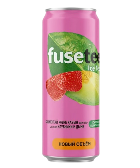 ЧАЙ ХОЛОДНЫЙ FUSE TEA КЛУБНИКА ДЫНЯ 0,45Л Ж/Б