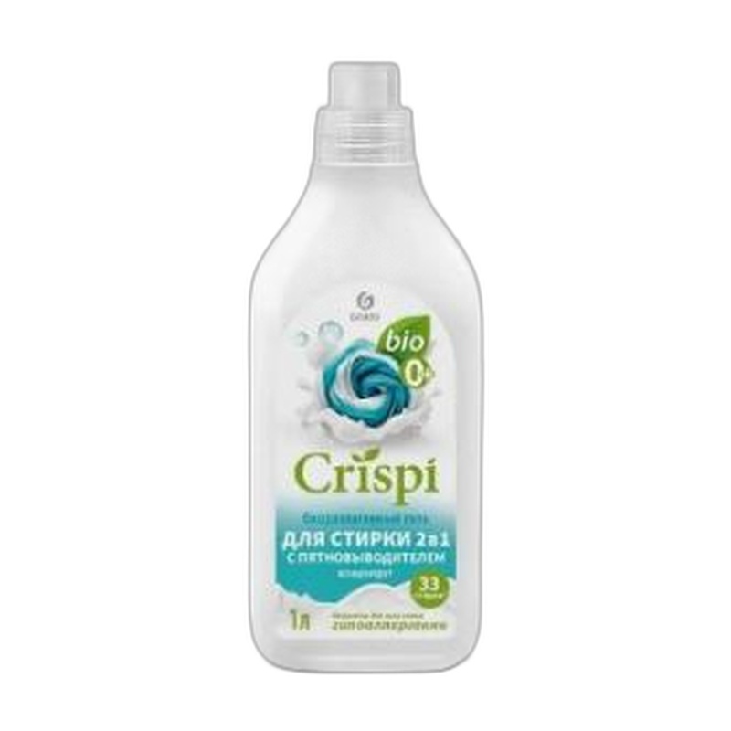 ГЕЛЬ ДЛЯ СТИРКИ GRASS CRISPI 2В1 С ПЯТНОВЫВОДИТЕЛЕМ 1000МЛ