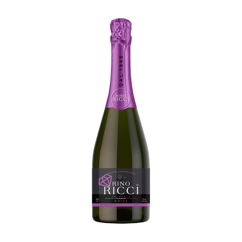 ВИНО ИГРИСТОЕ RINO RICCI DOLCE БЕЛОЕ СЛАДКОЕ 8,5% 0,75Л КАЗАХСТАН