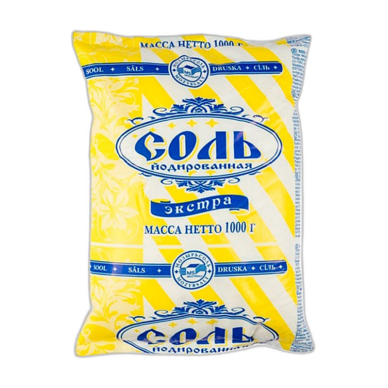 СОЛЬ ЭКСТРА ЙОДИРОВАННАЯ 1КГ ПЭТ