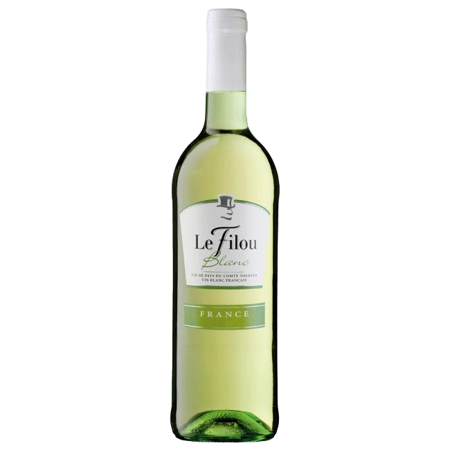 ВИНО LE FILOU БЕЛОЕ СУХОЕ 12% 0,75Л ФРАНЦИЯ