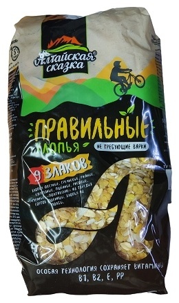 ХЛОПЬЯ АЛТАЙСКАЯ СКАЗКА 9 ЗЛАКОВ 400Г М/У