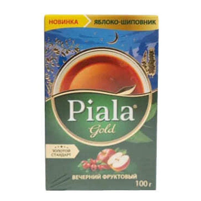 ЧАЙ ЧЕРНЫЙ PIALA GOLD ЯБЛОКО ШИПОВНИК 100Г