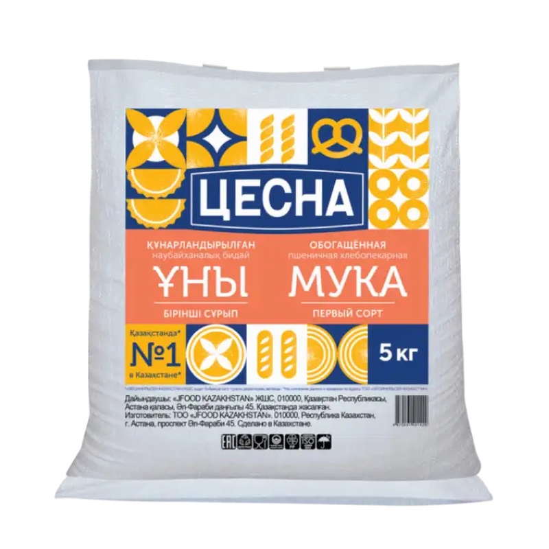 МУКА ПШЕНИЧНАЯ ЦЕСНА 1/С 5КГ