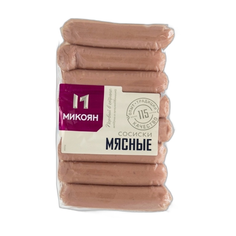 МЯСНЫЕ СОСИСКИ 400 ГР ШТ МИК