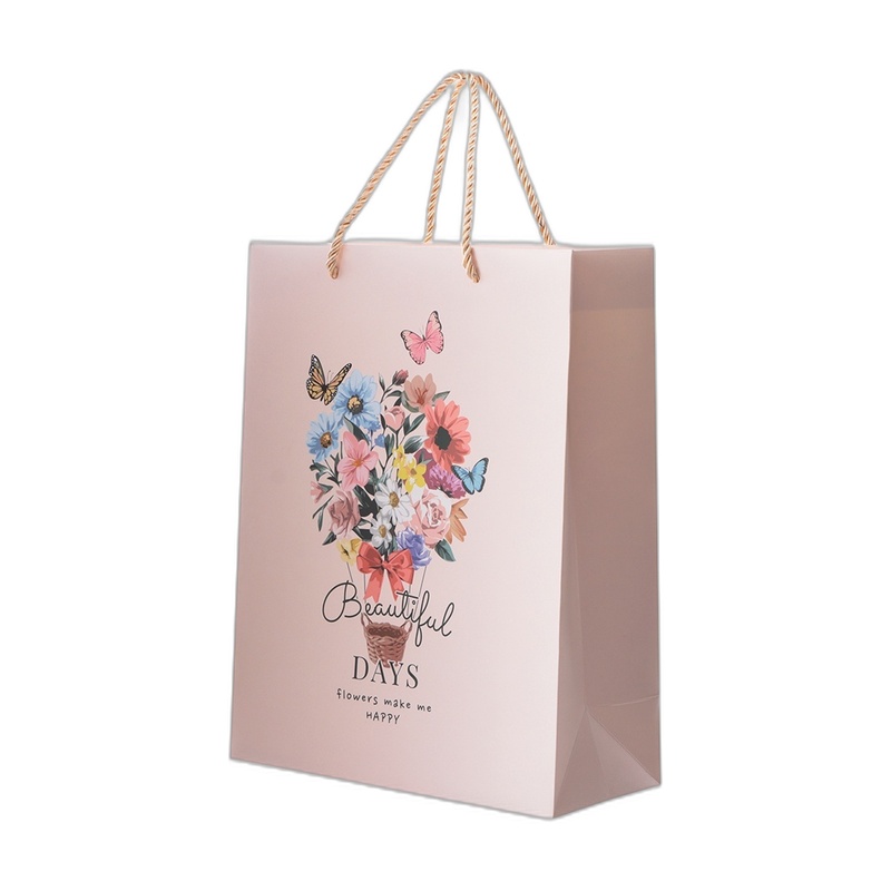 ПАКЕТ ПОДАРОЧНЫЙ 44*31*12СМ РОЗОВЫЕ FLORAL CARD 1ШТ 287L