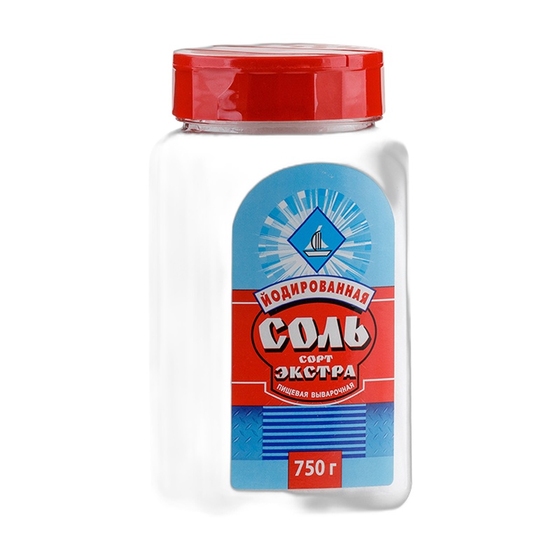 СОЛЬ ЭКСТРА ЙОДИРОВАННАЯ 750Г ПЭТ