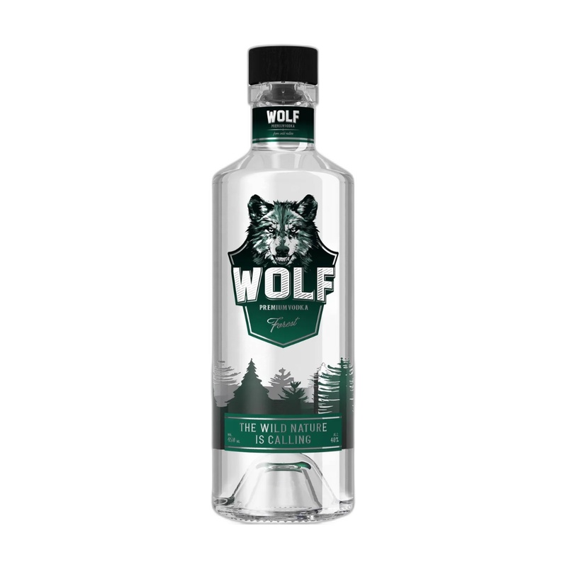 ВОДКА WOLF FOREST 40% 0,45Л