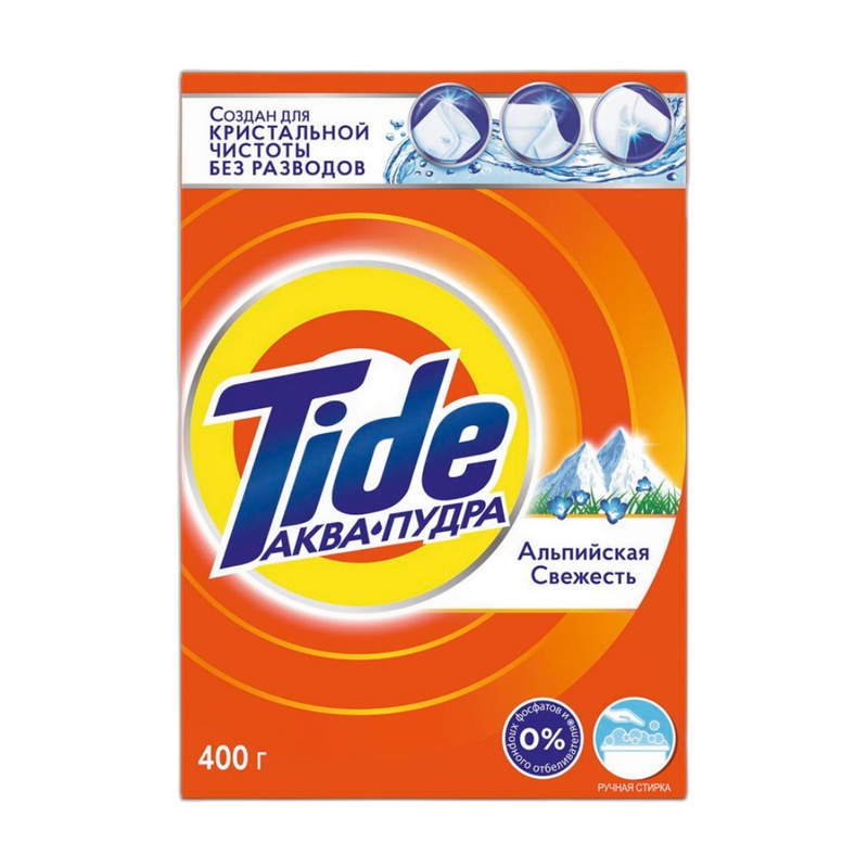 ПОРОШОК ДЛЯ СТИРКИ TIDE АЛЬПИЙСКАЯ СВЕЖЕСТЬ 400Г