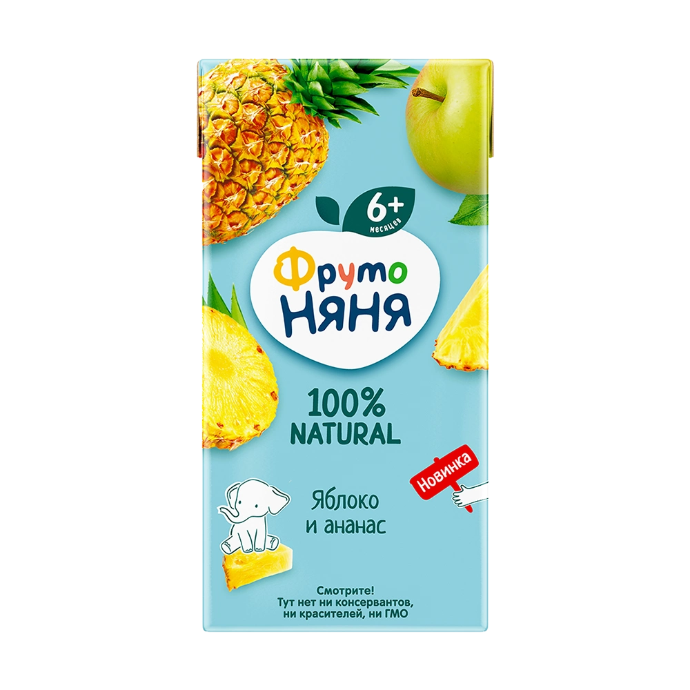 НЕКТАР ФРУТО НЯНЯ ЯБЛОКО АНАНАС 0,5Л Т/П