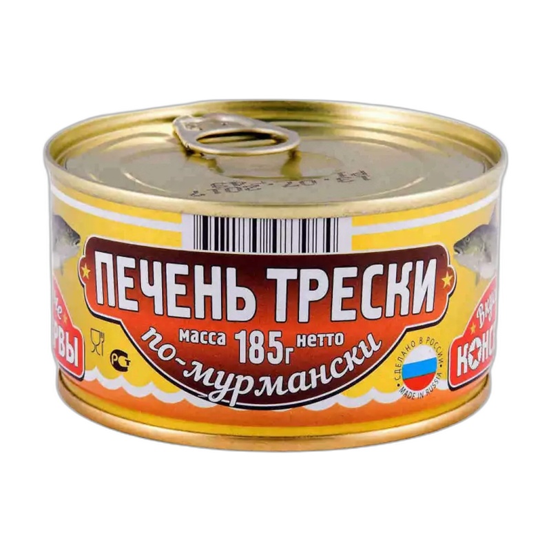 ПЕЧЕНЬ ТРЕСКИ УЛЬТРАМАРИН ПО-МУРМАНСКИ 185Г КЛЮЧ