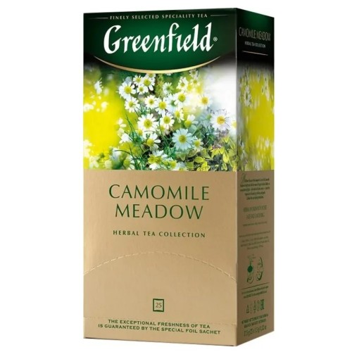 ЧАЙ ТРАВЯНОЙ GREENFIELD CAMOMILE MEADOW 25 ПАКЕТИКОВ