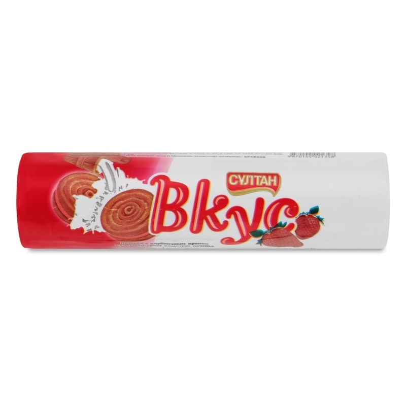 ПЕЧЕНЬЕ СУЛТАН ВКУС КЛУБНИЧНЫЙ КРЕМ 80Г