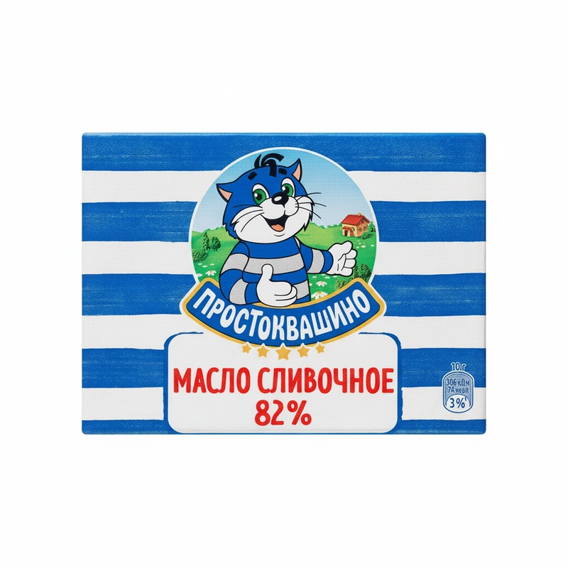 МАСЛО ПРОСТОКВАШИНО СЛИВОЧНОЕ ТРАДИЦИОННОЕ 82% 180Г