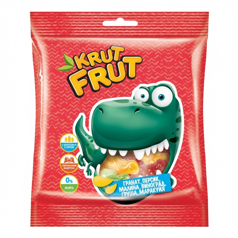 МАРМЕЛАД ЖЕВАТЕЛЬНЫЙ KRUT FRUT ДИНОЗАВРИКИ 70Г