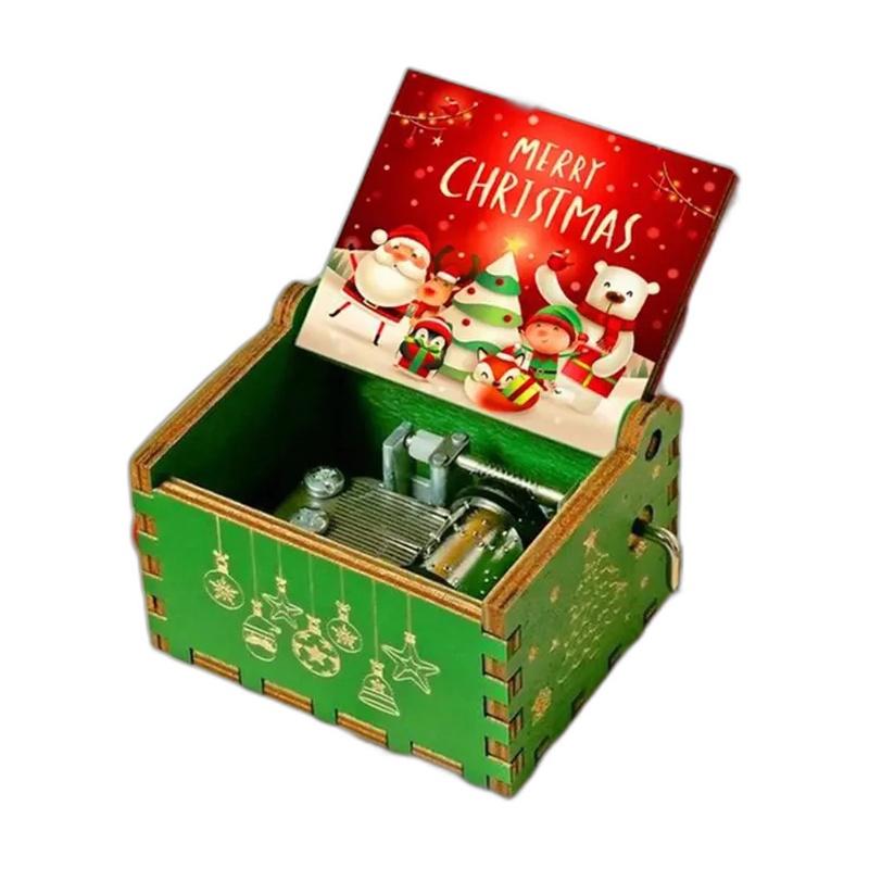 ШКАТУЛКА НОВОГОДНЯЯ МУЗЫКАЛЬНАЯ MERRY CHRISTMAS Y02307