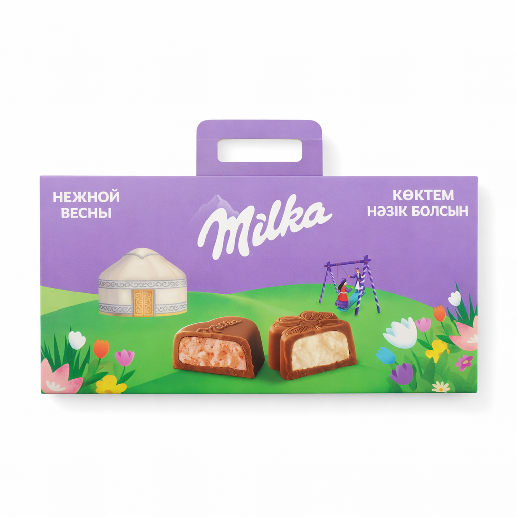 НАБОР MILKA КОНФЕТ ИЗ МОЛОЧНОГО ШОКОЛАДА 220Г