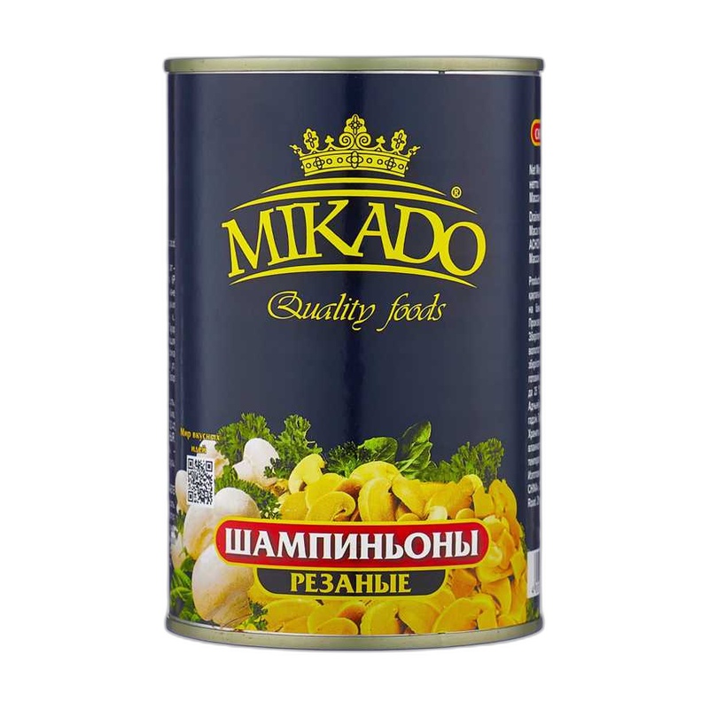 ШАМПИНЬОНЫ MIKADO РЕЗАНЫЕ 425МЛ