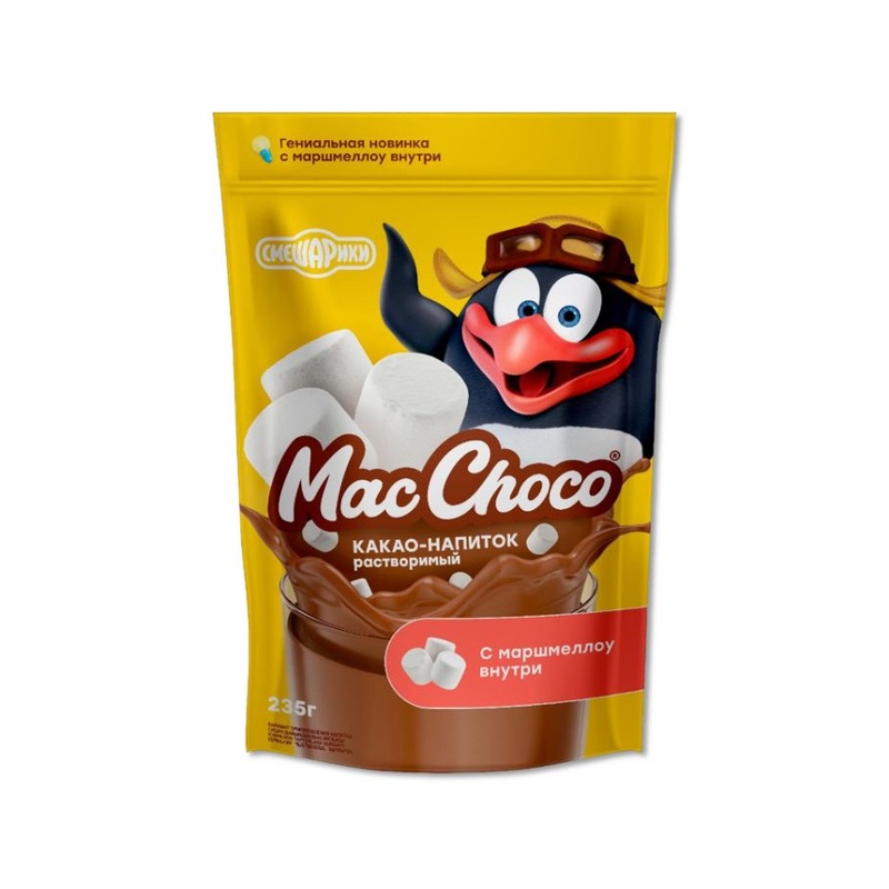 КАКАО-НАПИТОК MACCHOCO СМЕШАРИКИ 235Г