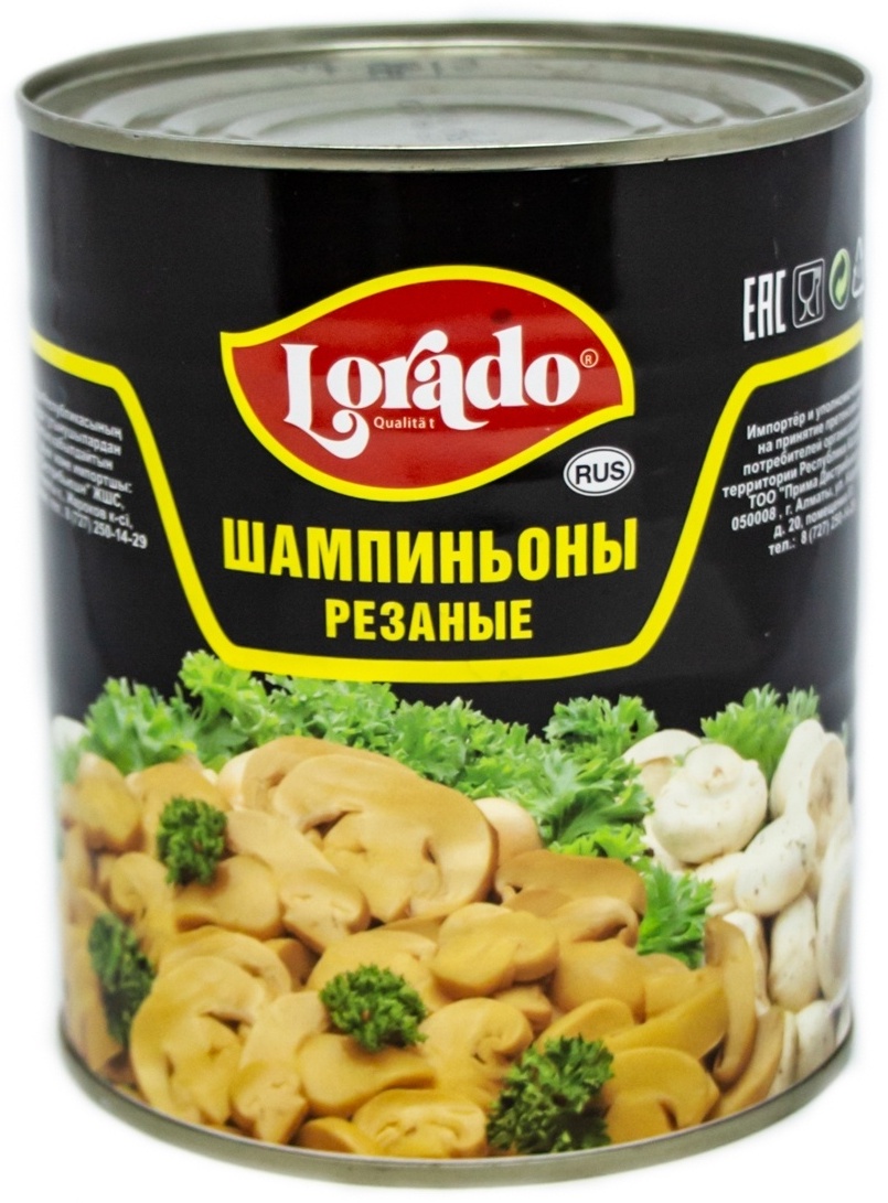 ШАМПИНЬОНЫ LORADO РЕЗАНЫЕ 850МЛ