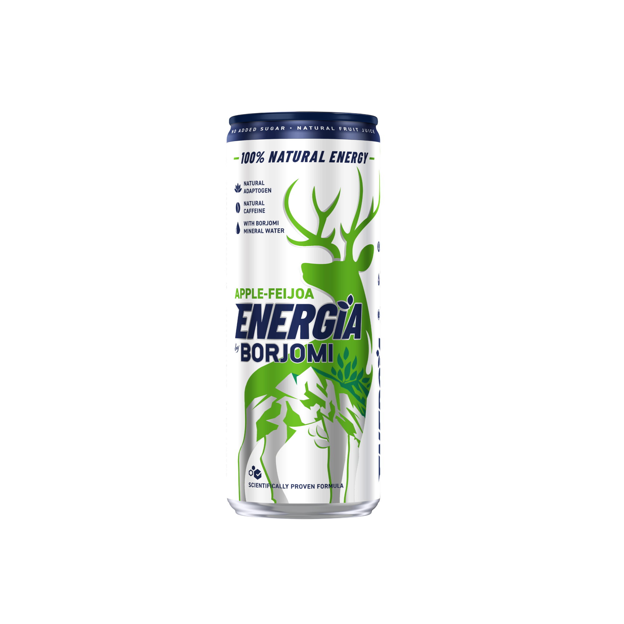 НАПИТОК ЭНЕРГИТИЧЕСКИЙ ENERGIA BY BORJOMI APPLE FEIJOA 0,24Л Ж/Б