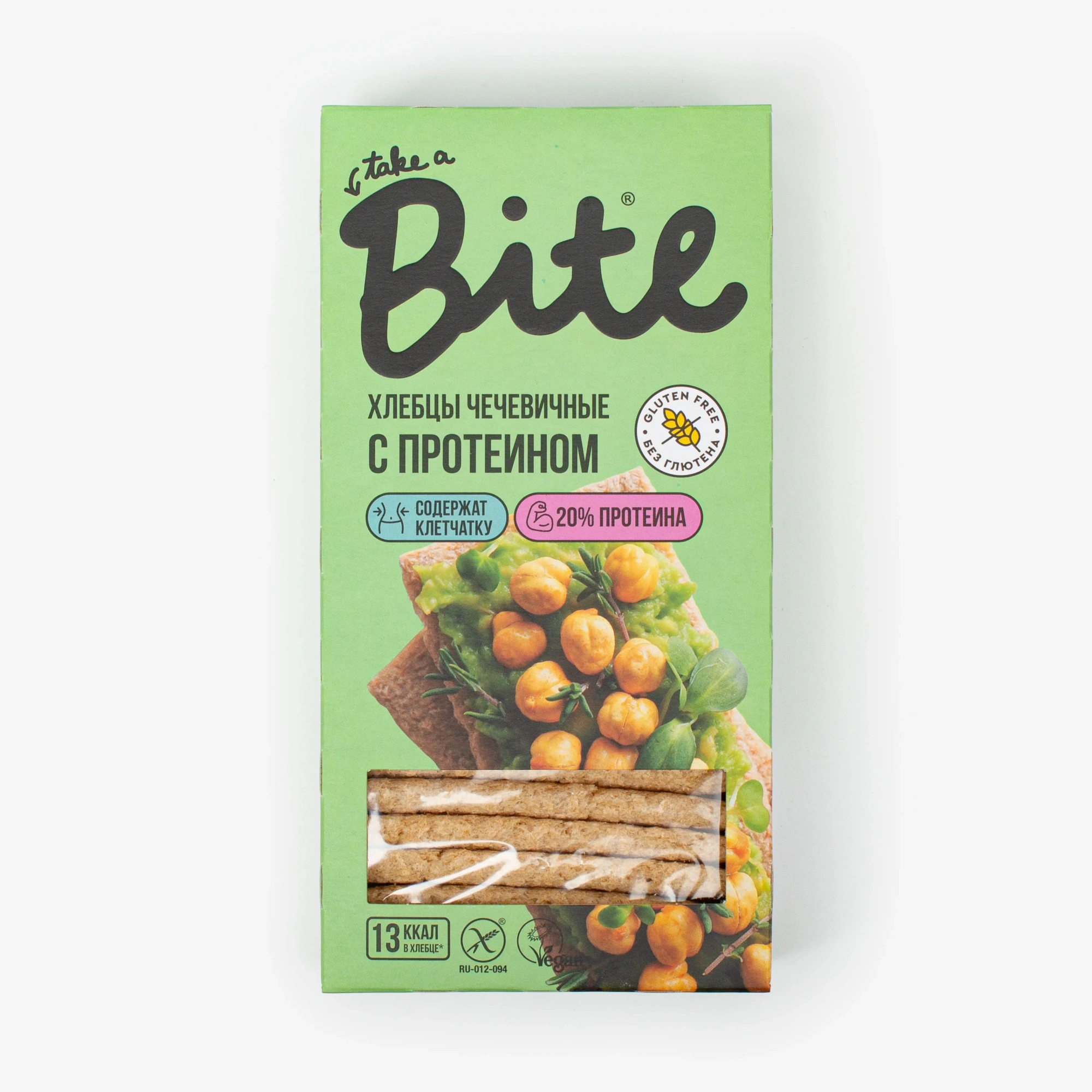 ХЛЕБЦЫ ЧЕЧЕВИЧНЫЕ BITE ПРОТЕИНОВЫЕ 100Г