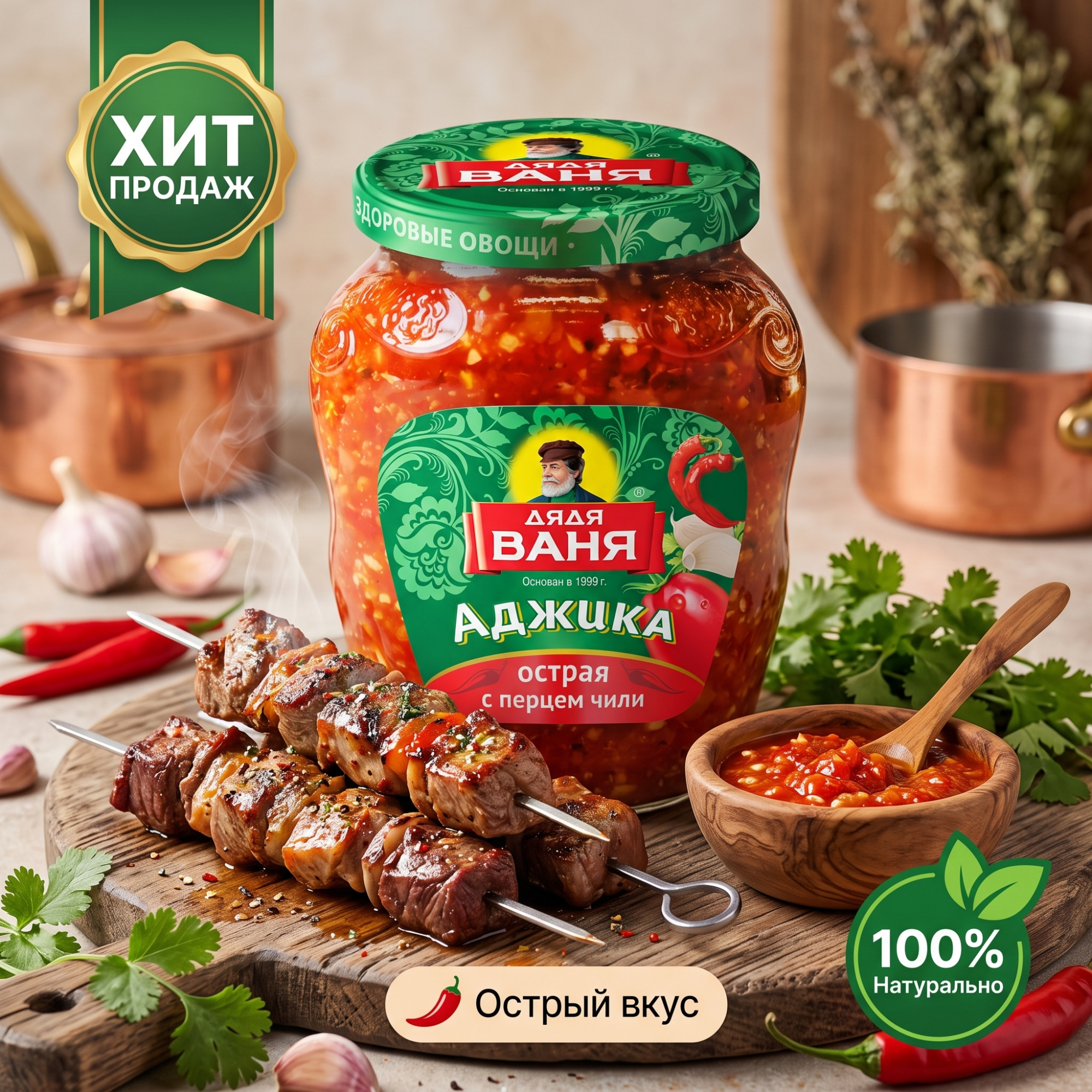 АДЖИКА ОСТРЫЙ ПЕРЕЦ ЧИЛИ 770Г