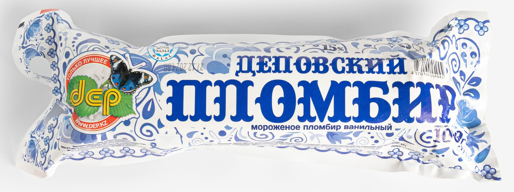 МОРОЖЕНОЕ DEP ПЛОМБИР 1КГ П/П