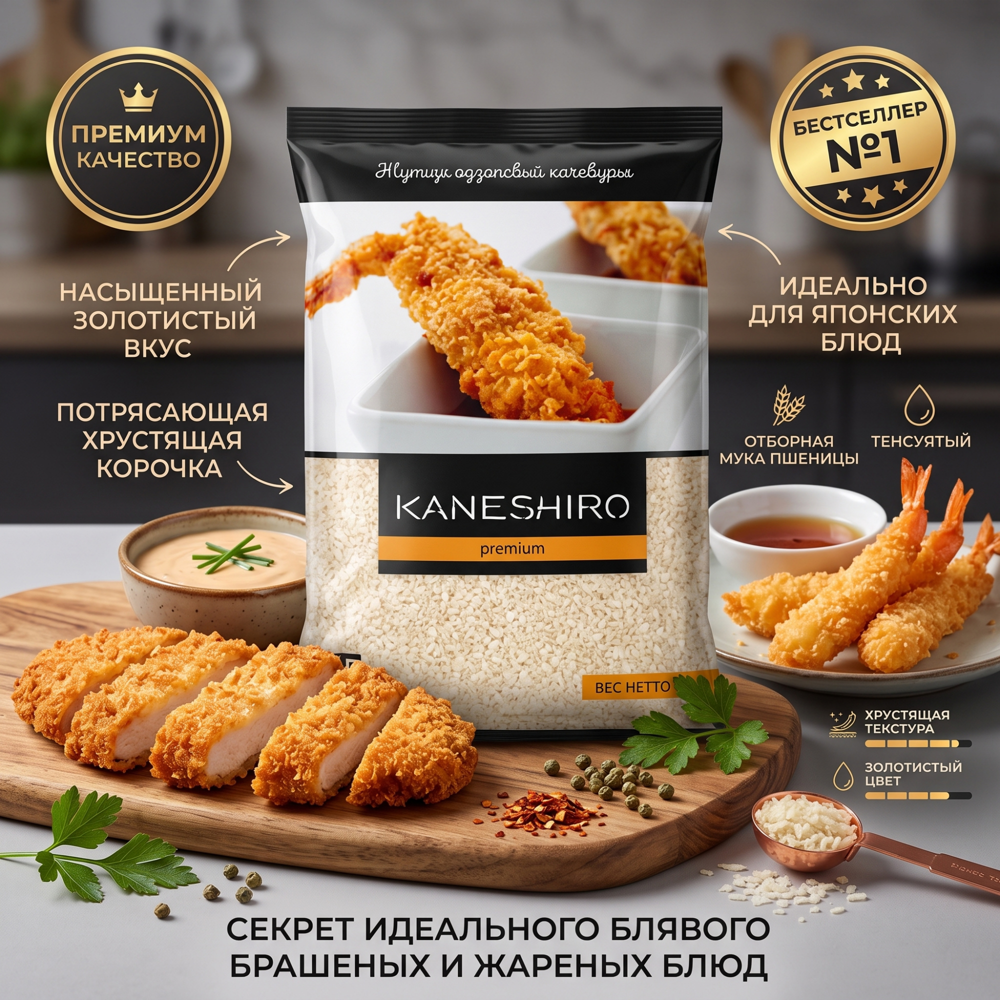 СУХАРИ ПАНИРОВОЧНЫЕ 1КГ