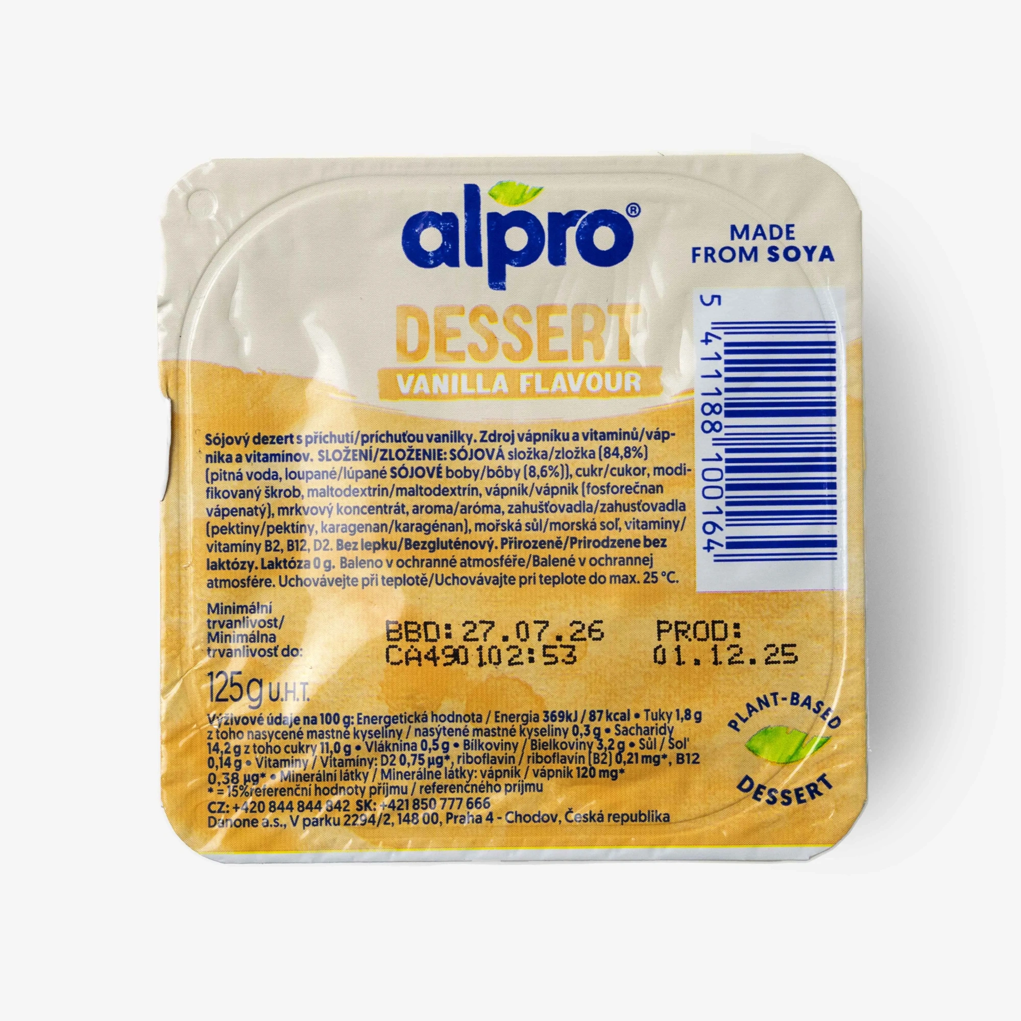 ПУДИНГ СОЕВЫЙ ALPRO ВАНИЛЬ 125Г
