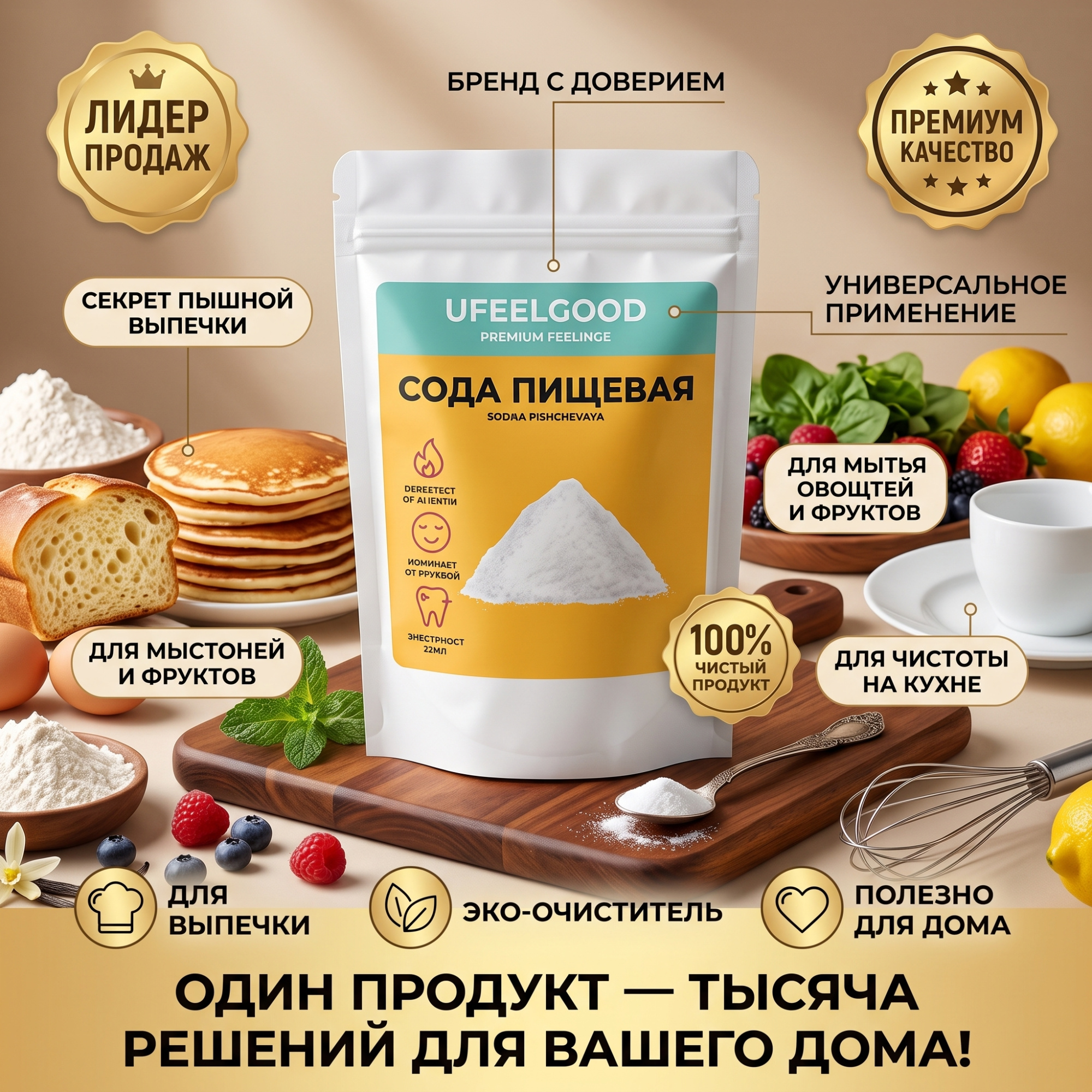 СОДА ПИЩЕВАЯ 250Г
