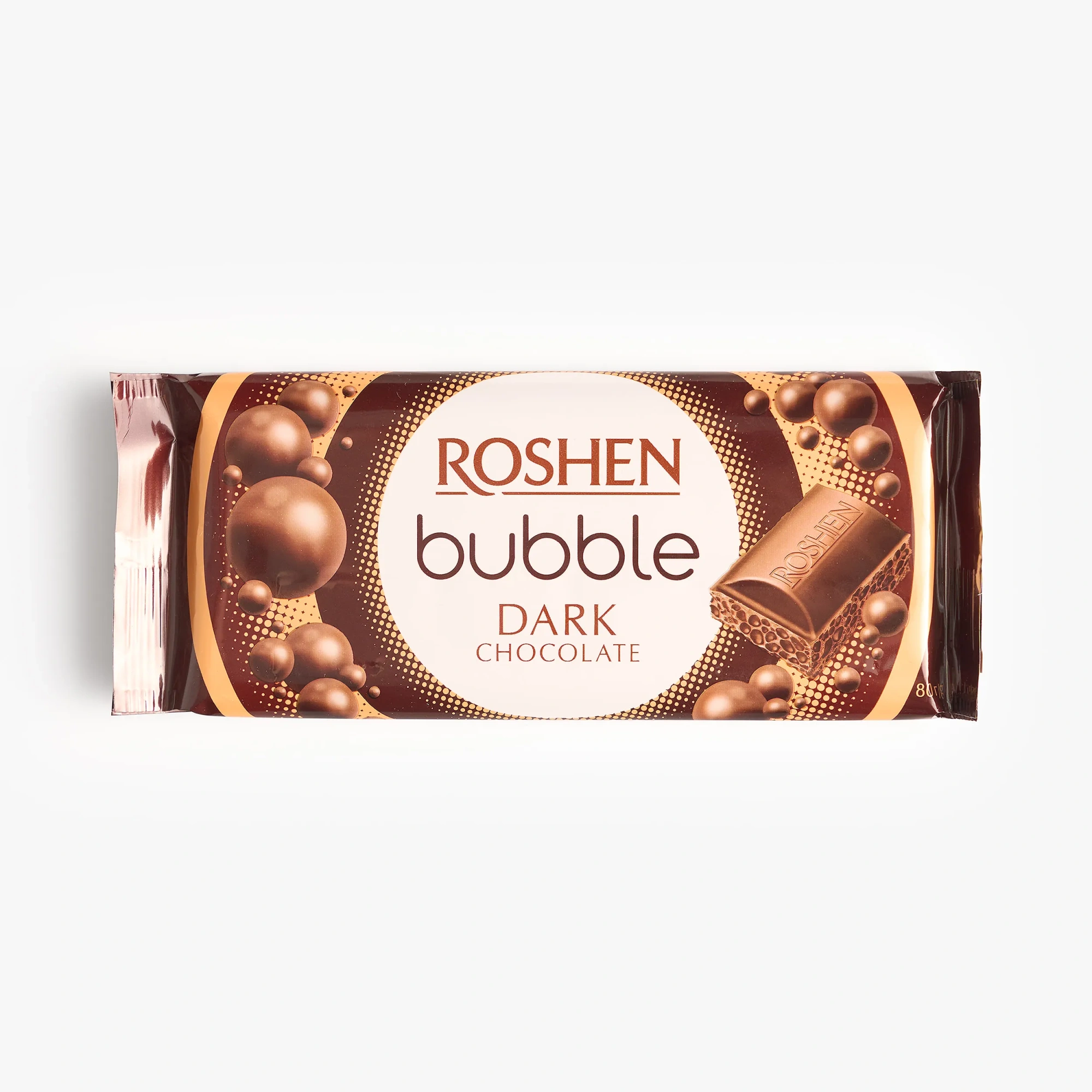 ШОКОЛАД ROSHEN ПОРИСТЫЙ ЭКСТРА ЧЕРНЫЙ 80Г КНВРТ