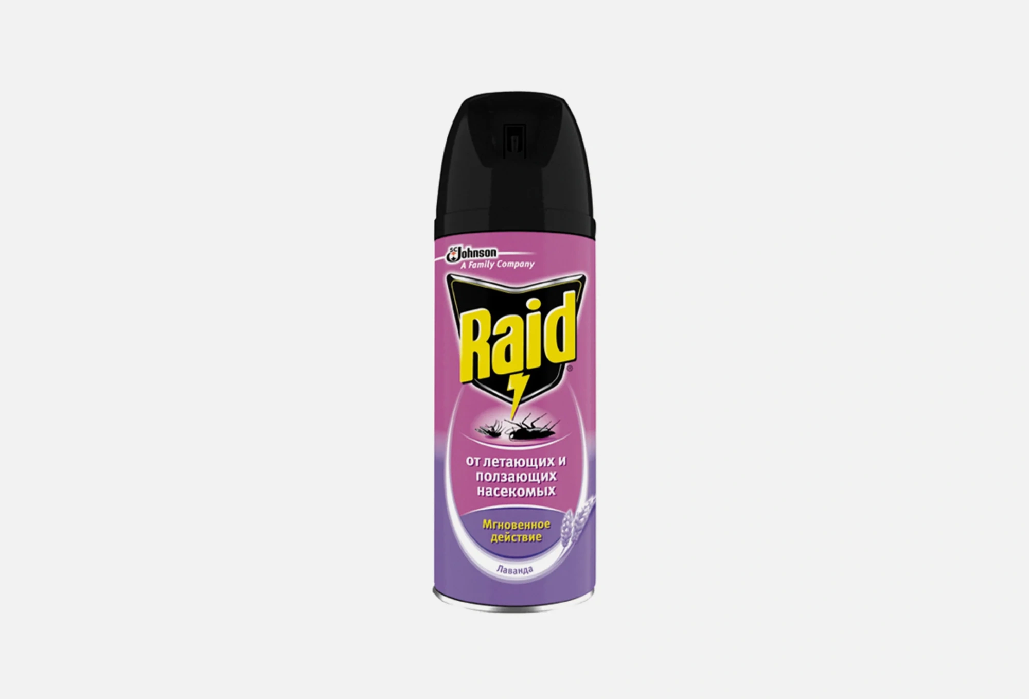 АЭРОЗОЛЬ RAID ОТ ЛЕТАЮЩИХ И ПОЛЗАЮЩИХ НАСЕКОМЫХ 400МЛ