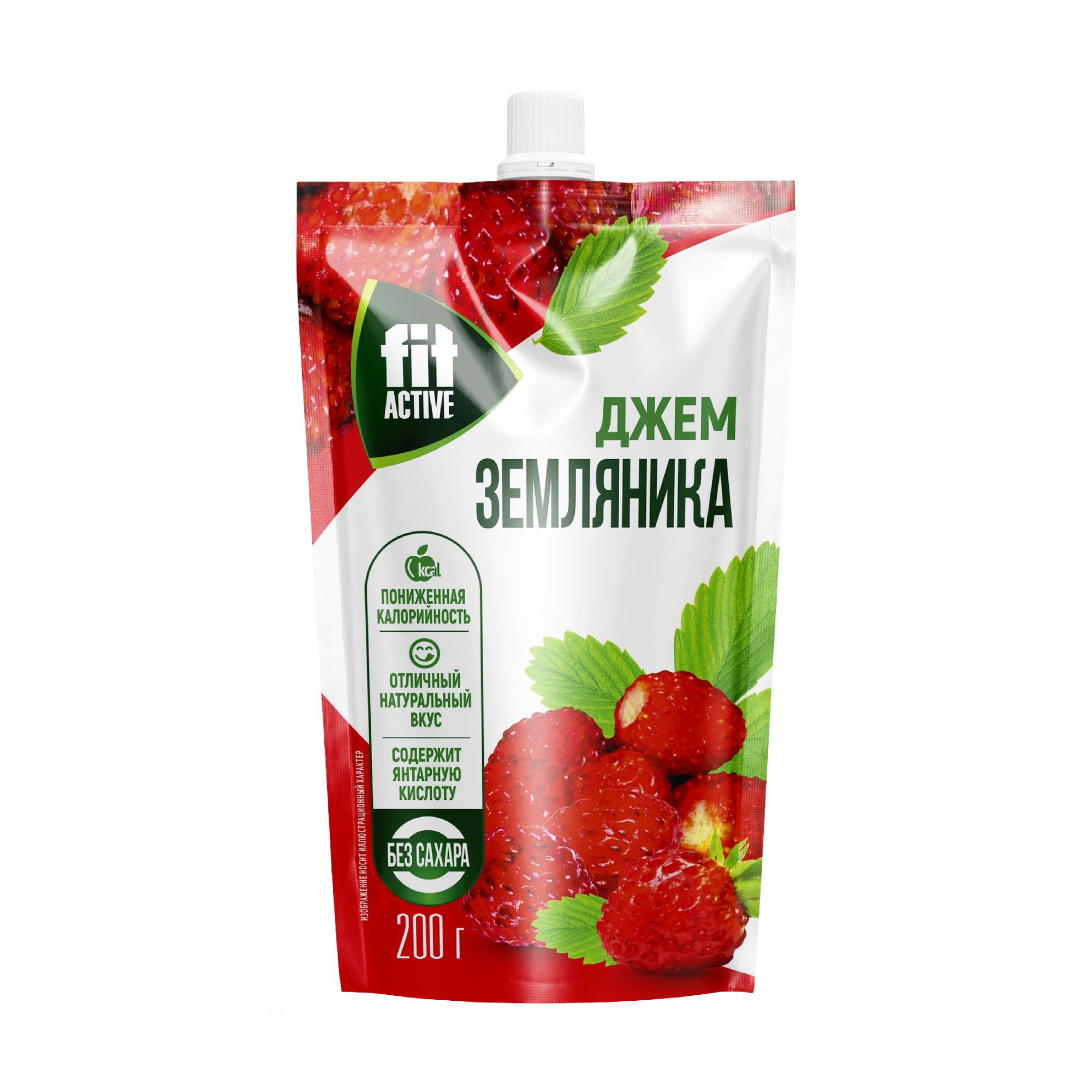 ДЖЕМ FITDELICE ЗЕМЛЯНИКА СТЕВИЯ 200Г