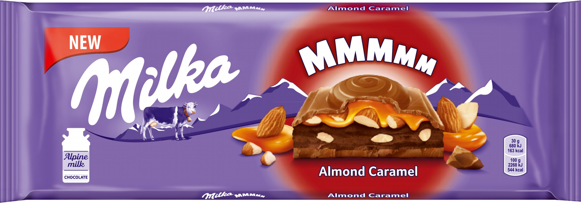 ШОКОЛАД MILKA МОЛОЧНЫЙ КАРАМЕЛЬ СОЛЕНЫЙ МИНДАЛЬ 300Г